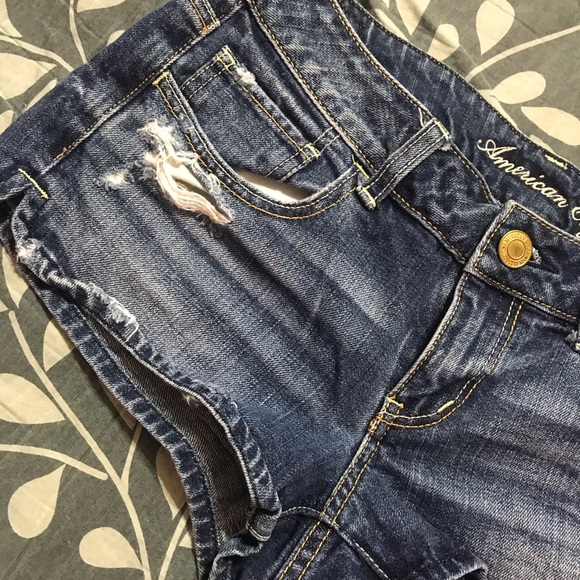 AE Distressed Jean Shorts - Picture 3 of 8